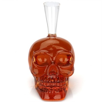 Skull Designed Glass Decanter-Wine and Whiskey Decanter