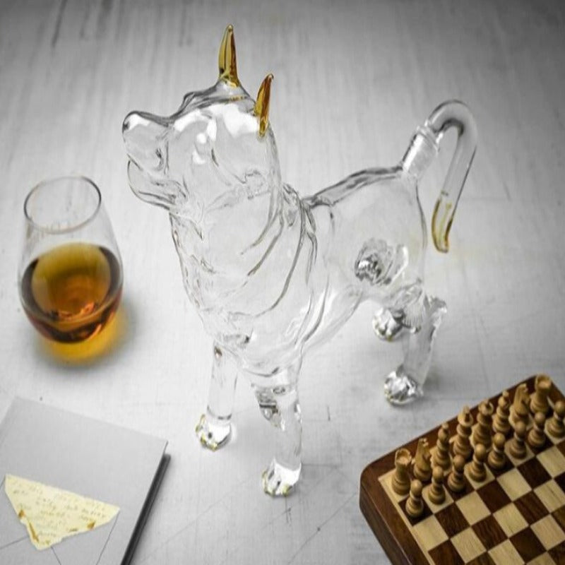 Dog Shaped Glass Decanter-Wine and Whiskey Decanter
