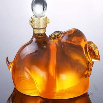 Pig Shaped Whiskey Decanter-Wine and Whiskey Decanter