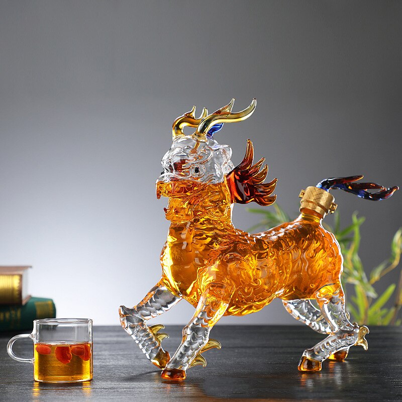 Kirin Shaped Liquor Decanter-Wine and Whiskey Decanter