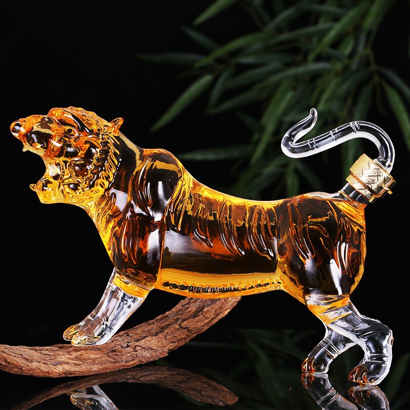 Tiger Designed Wine Decanter-Wine and Whiskey Decanter