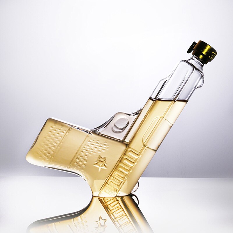 Pistol Style Glass Decanter-Wine and Whiskey Decanter