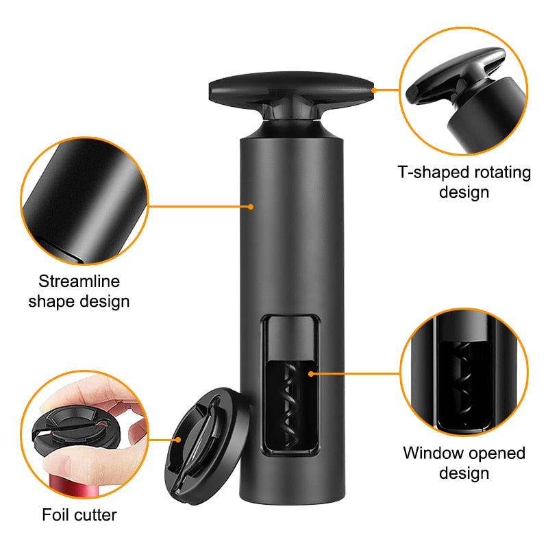 Wine Bottle Opener Foil Cutter Corkscrews Set-Wine and Whiskey Decanter