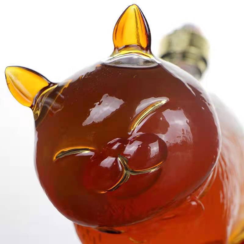 Cat Shaped Glass Decanter-Wine and Whiskey Decanter