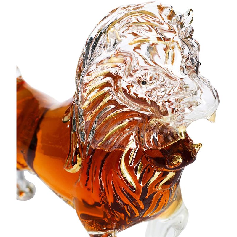 Lion Shaped Glass Decanter-Wine and Whiskey Decanter