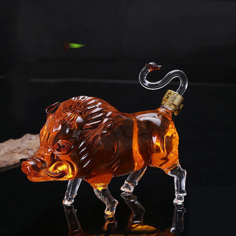 Wild Boar Shaped Decanter-Wine and Whiskey Decanter