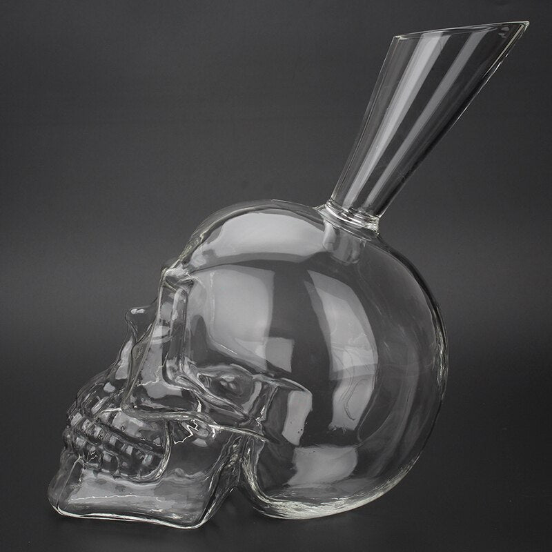 Skull Designed Glass Decanter-Wine and Whiskey Decanter