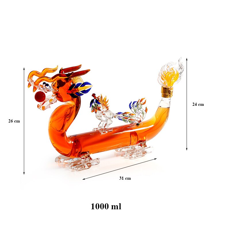 Dragon Phoenix Liquor Decanter