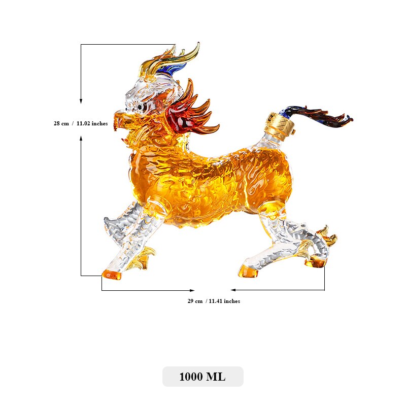 Kirin Shaped Liquor Decanter-Wine and Whiskey Decanter