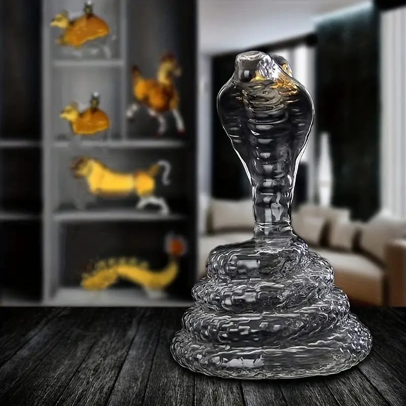 Snake Shaped Clear Whiskey Wine Decanter