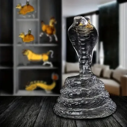 Snake Shaped Clear Whiskey Wine Decanter