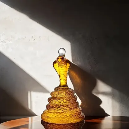 Snake Shaped Clear Whiskey Wine Decanter