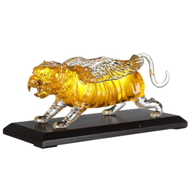 Winged Tiger Glass Decanter-Wine and Whiskey Decanter