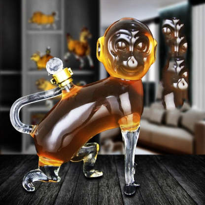 Monkey Shaped Glass Decanter-Wine and Whiskey Decanter
