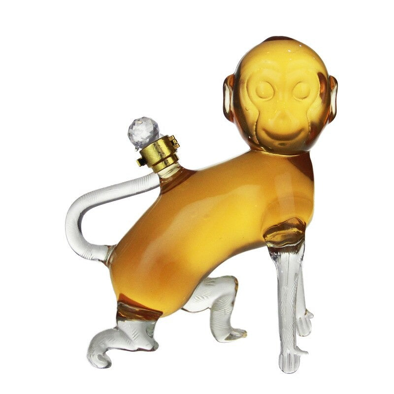 Monkey Shaped Glass Decanter-Wine and Whiskey Decanter