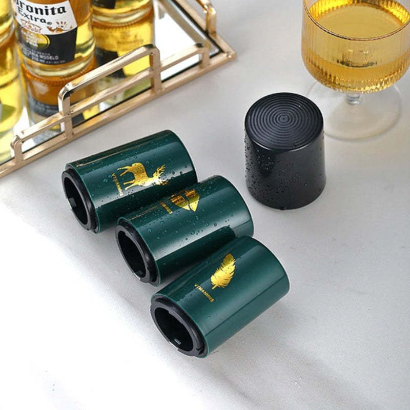 Creative Magnetic Automatic Beer Bottle Opener-Wine and Whiskey Decanter