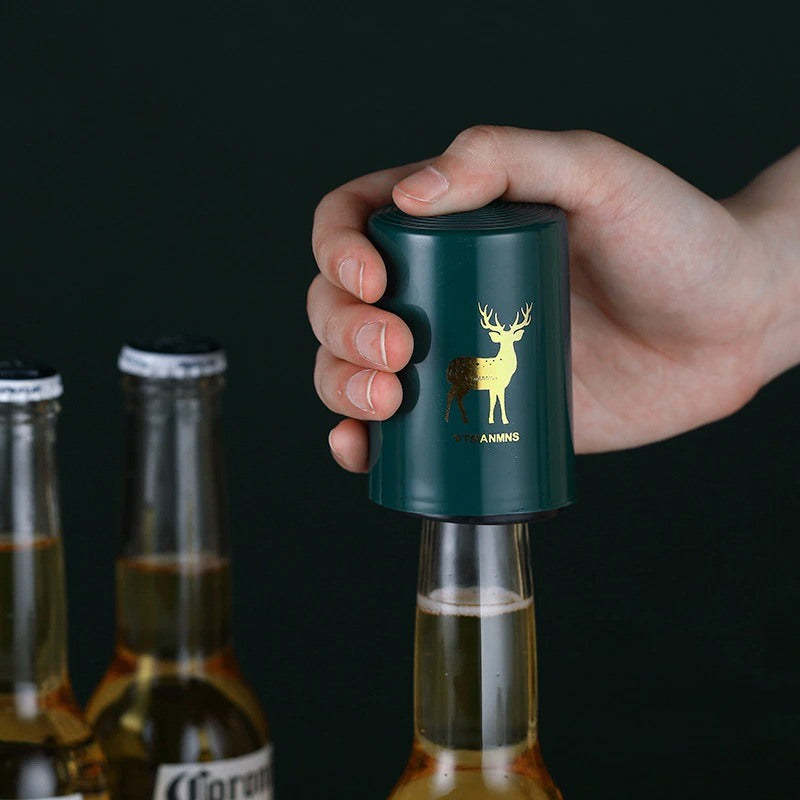 Creative Magnetic Automatic Beer Bottle Opener-Wine and Whiskey Decanter