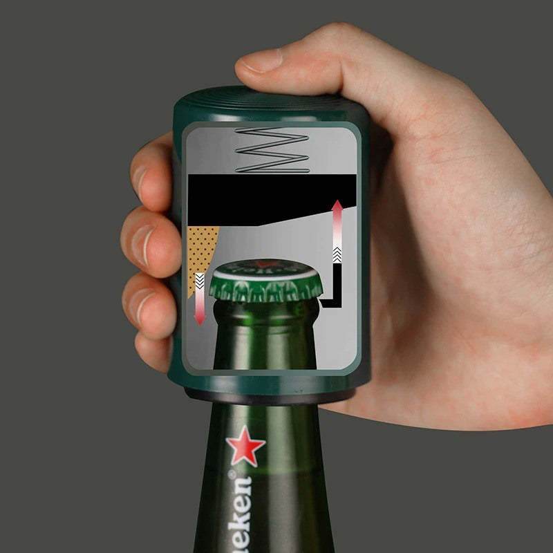 Creative Magnetic Automatic Beer Bottle Opener-Wine and Whiskey Decanter