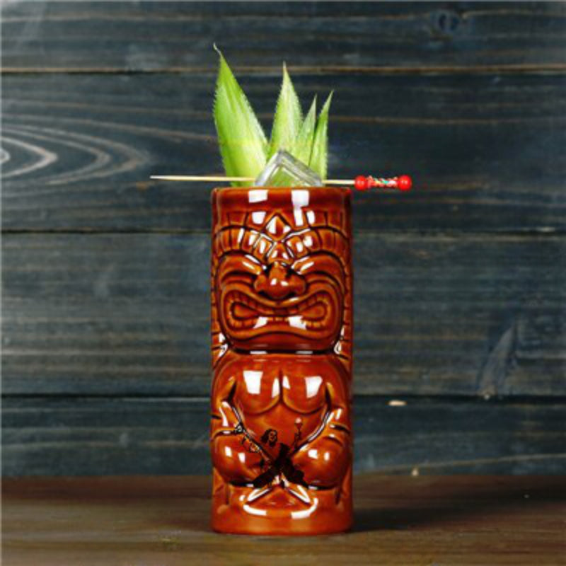 Ceramic Tribal Drink Mug-Wine and Whiskey Decanter