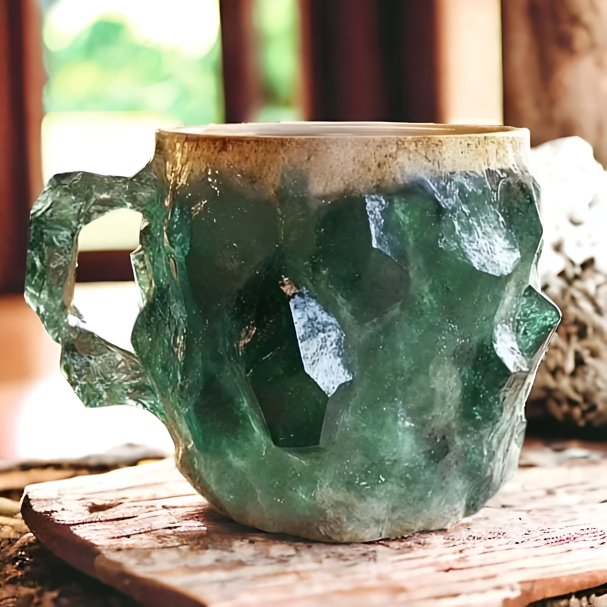 Stone Look Mug With A Natural Textured Finish-Wine and Whiskey Decanter