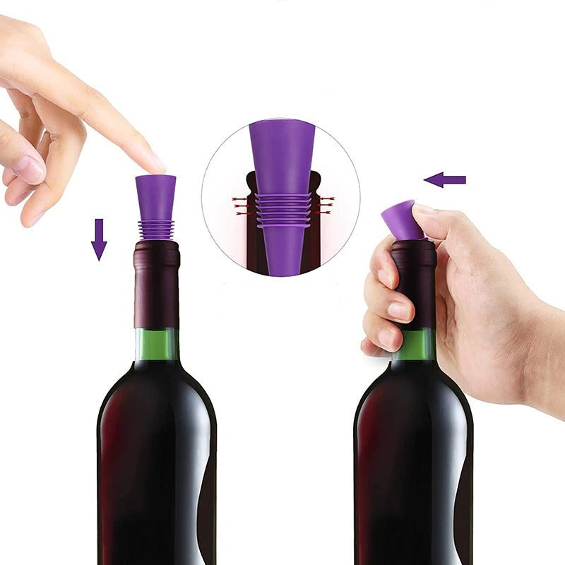 Silicone Wine And Beverage Bottle Cap-Wine and Whiskey Decanter