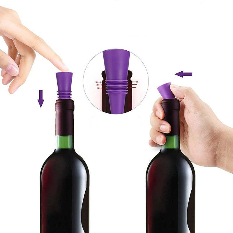 Silicone Wine And Beverage Bottle Cap-Wine and Whiskey Decanter