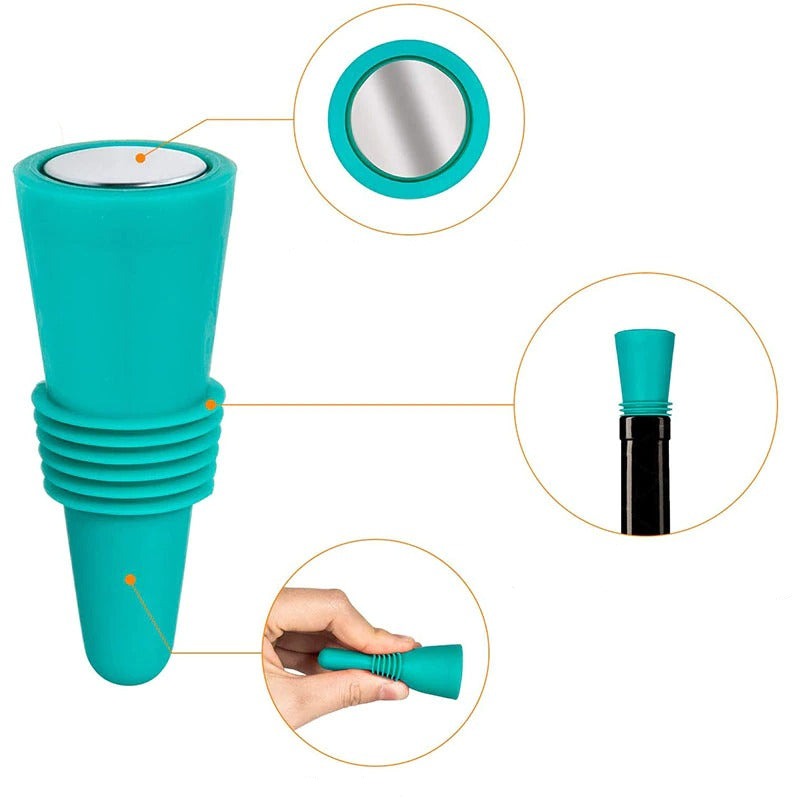 Silicone Wine And Beverage Bottle Cap