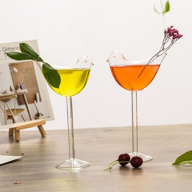Bird Shaped Cocktail Glass-Wine and Whiskey Decanter