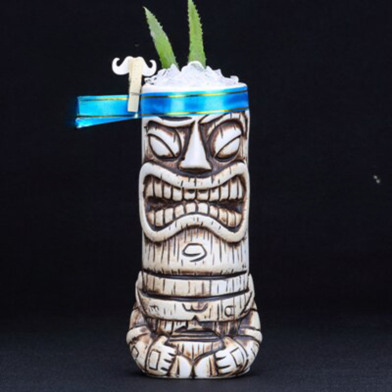 Ceramic Tribal Style Mug-Wine and Whiskey Decanter