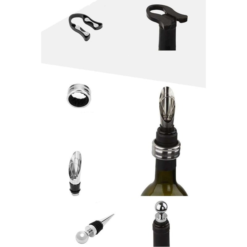 Stainless Steel Bottle Opener-Wine and Whiskey Decanter
