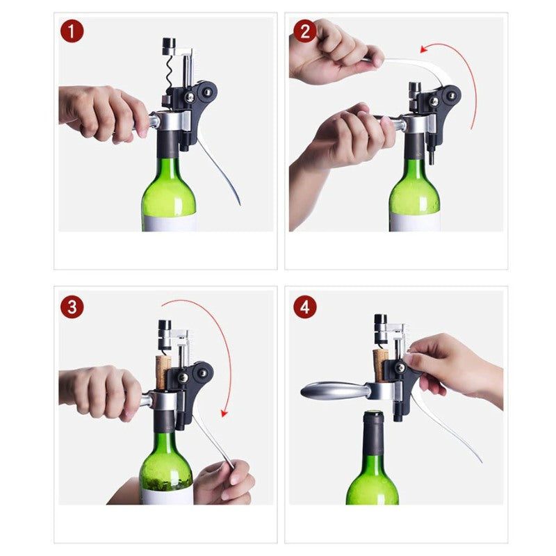 Stainless Steel Bottle Opener-Wine and Whiskey Decanter