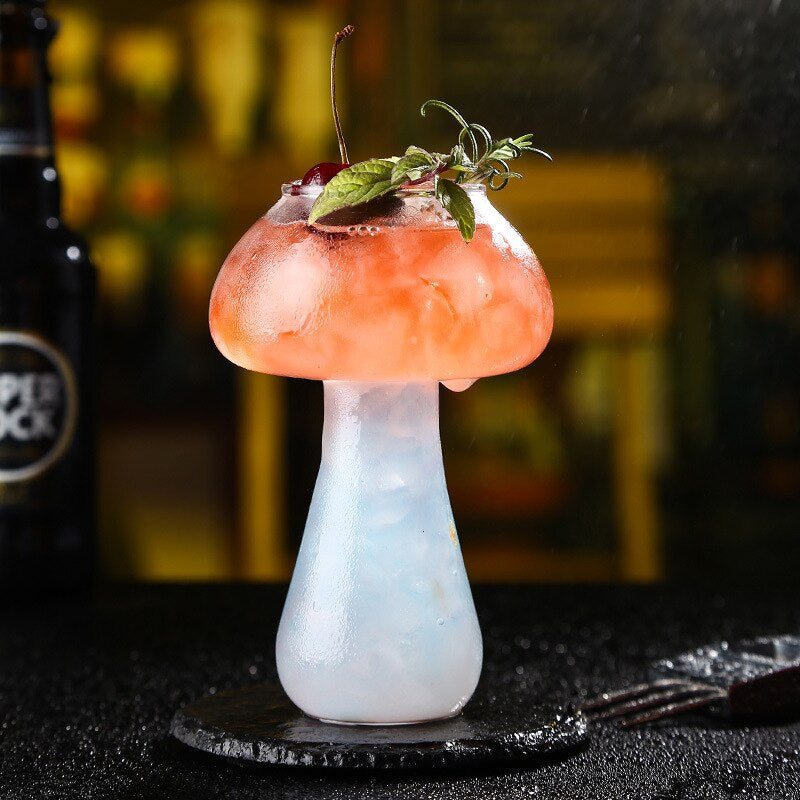 Mushroom Cocktail Glass Cup-Wine and Whiskey Decanter