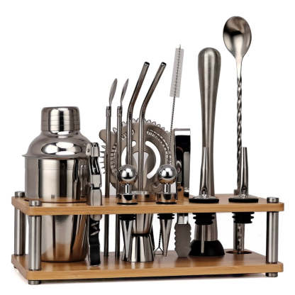 Steel Mixology Shaker-Wine and Whiskey Decanter