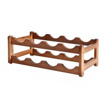 Vintage Wooden Wine Rack-Wine and Whiskey Decanter