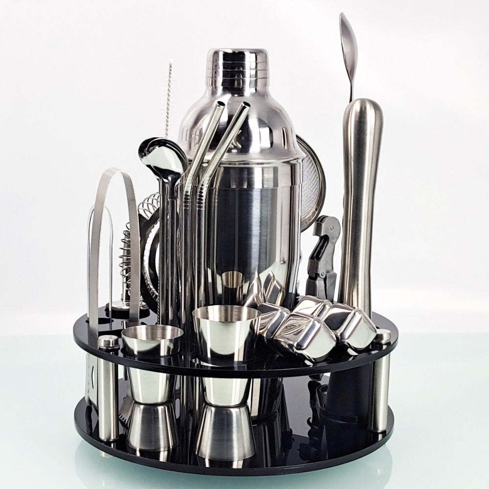 Mixology Craft Shaker Set-Wine and Whiskey Decanter