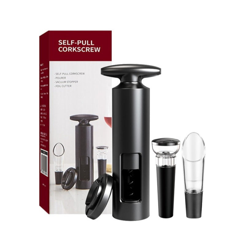 Wine Bottle Opener Foil Cutter Corkscrews Set-Wine and Whiskey Decanter