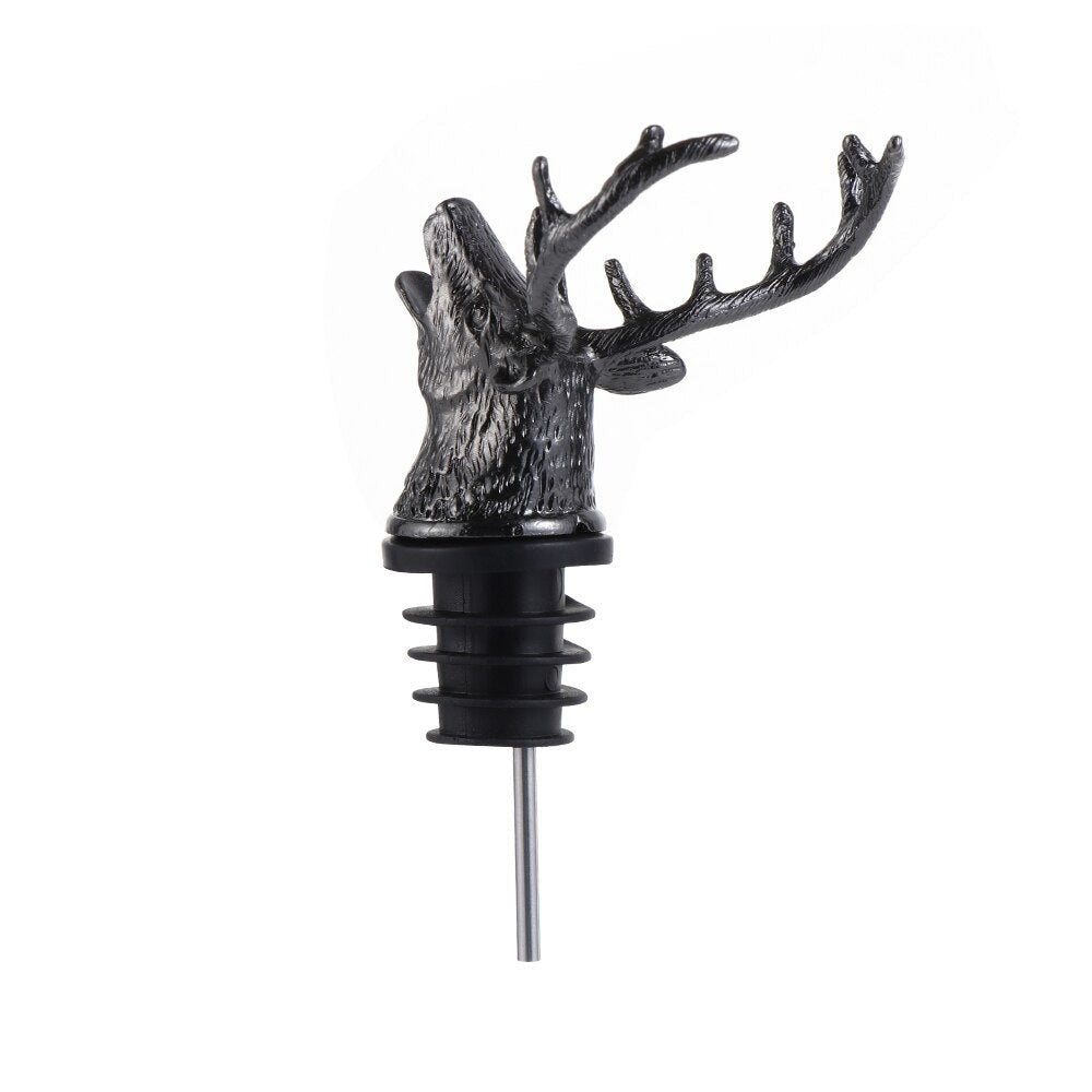 Deer Head Wine Pourer-Wine and Whiskey Decanter