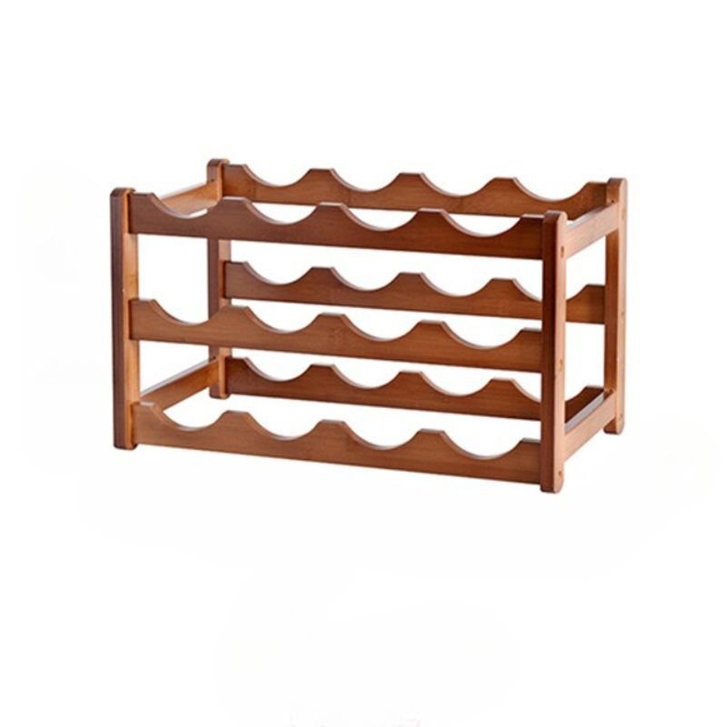 Vintage Wooden Wine Rack-Wine and Whiskey Decanter