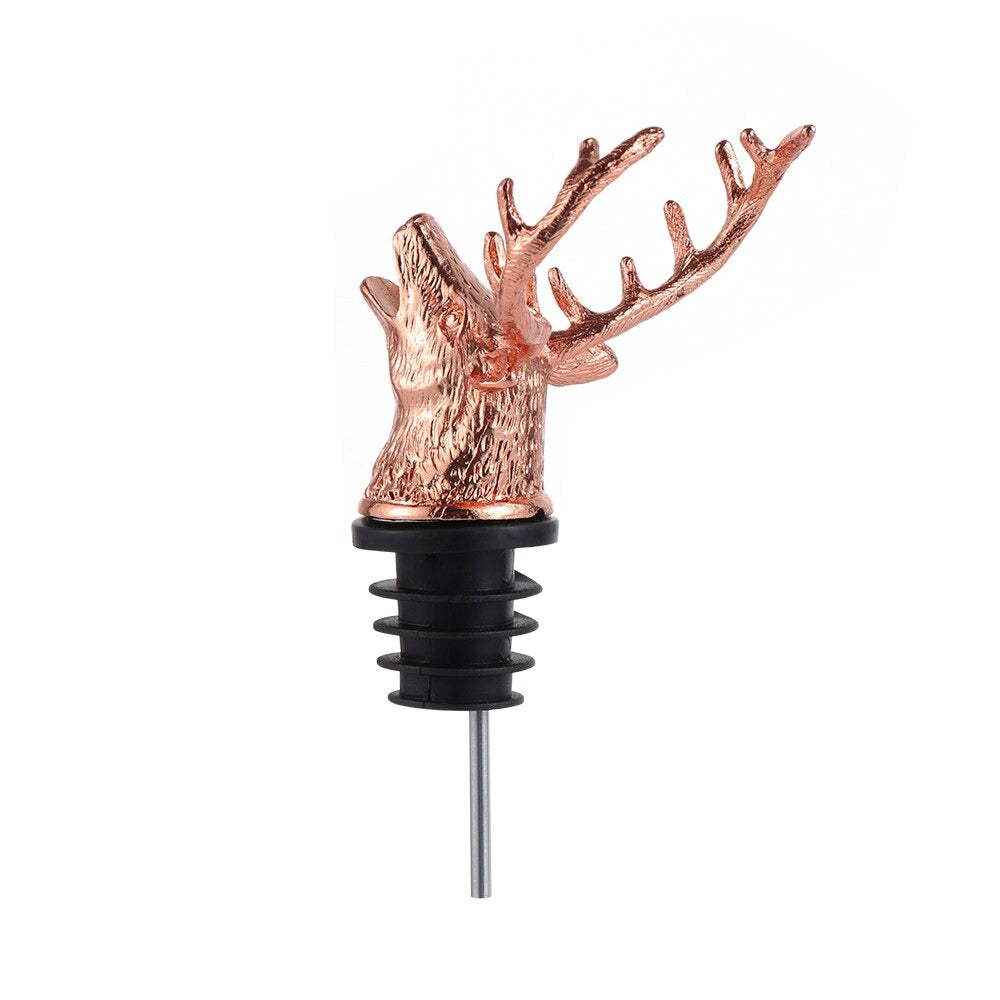 Deer Head Wine Pourer-Wine and Whiskey Decanter
