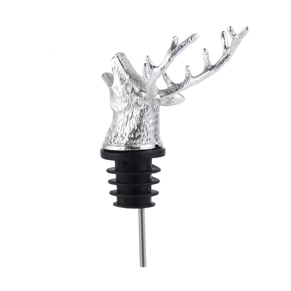 Deer Head Wine Pourer-Wine and Whiskey Decanter