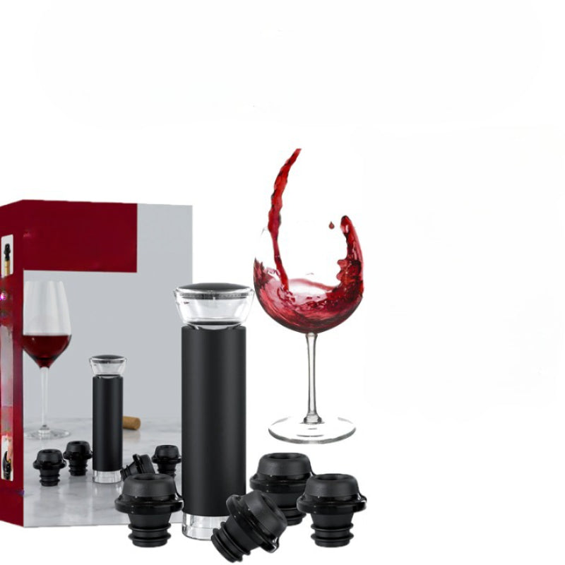 Wine Bottle Vacuum Stopper-Wine and Whiskey Decanter
