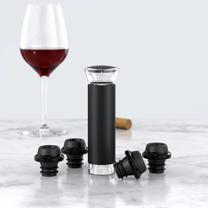Wine Bottle Vacuum Stopper-Wine and Whiskey Decanter
