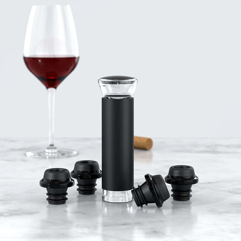 Wine Bottle Vacuum Stopper-Wine and Whiskey Decanter