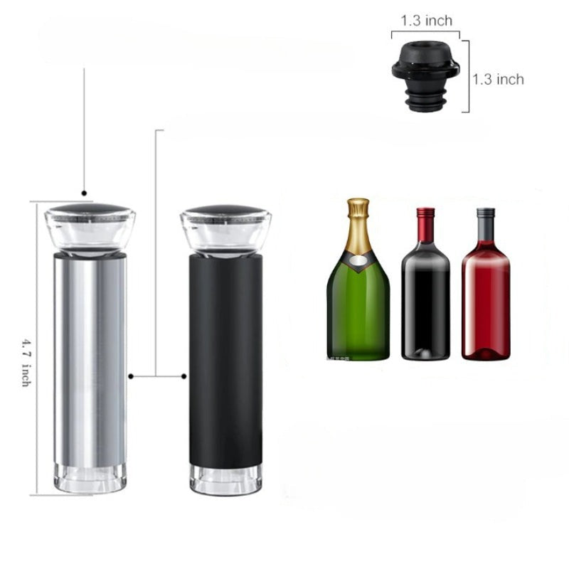 Wine Bottle Vacuum Stopper-Wine and Whiskey Decanter