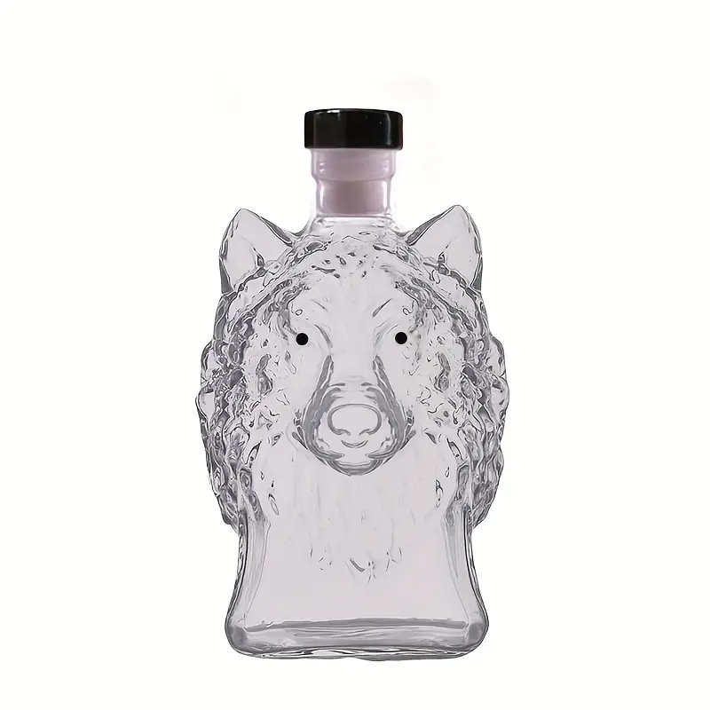 Novelty Wolf Glass Decanter