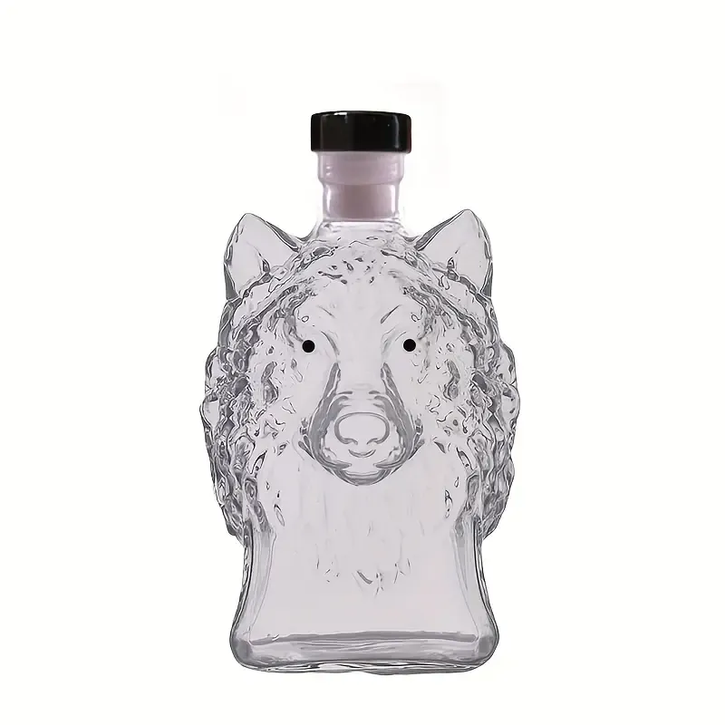 Novelty Wolf Glass Decanter