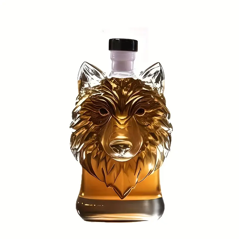 Novelty Wolf Glass Decanter
