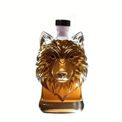 Novelty Wolf Glass Decanter
