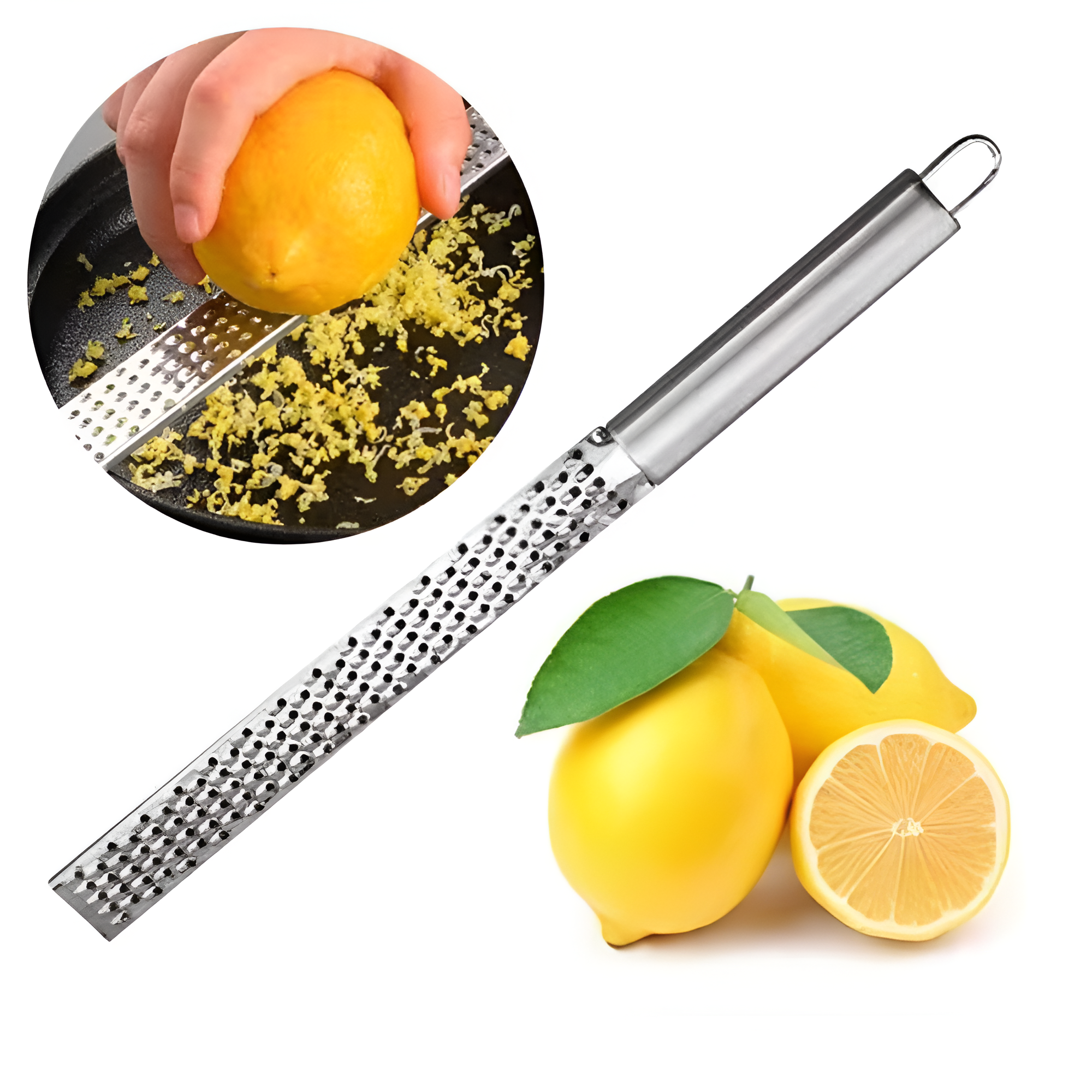 Stainless Steel Long Grip Cheese Grater