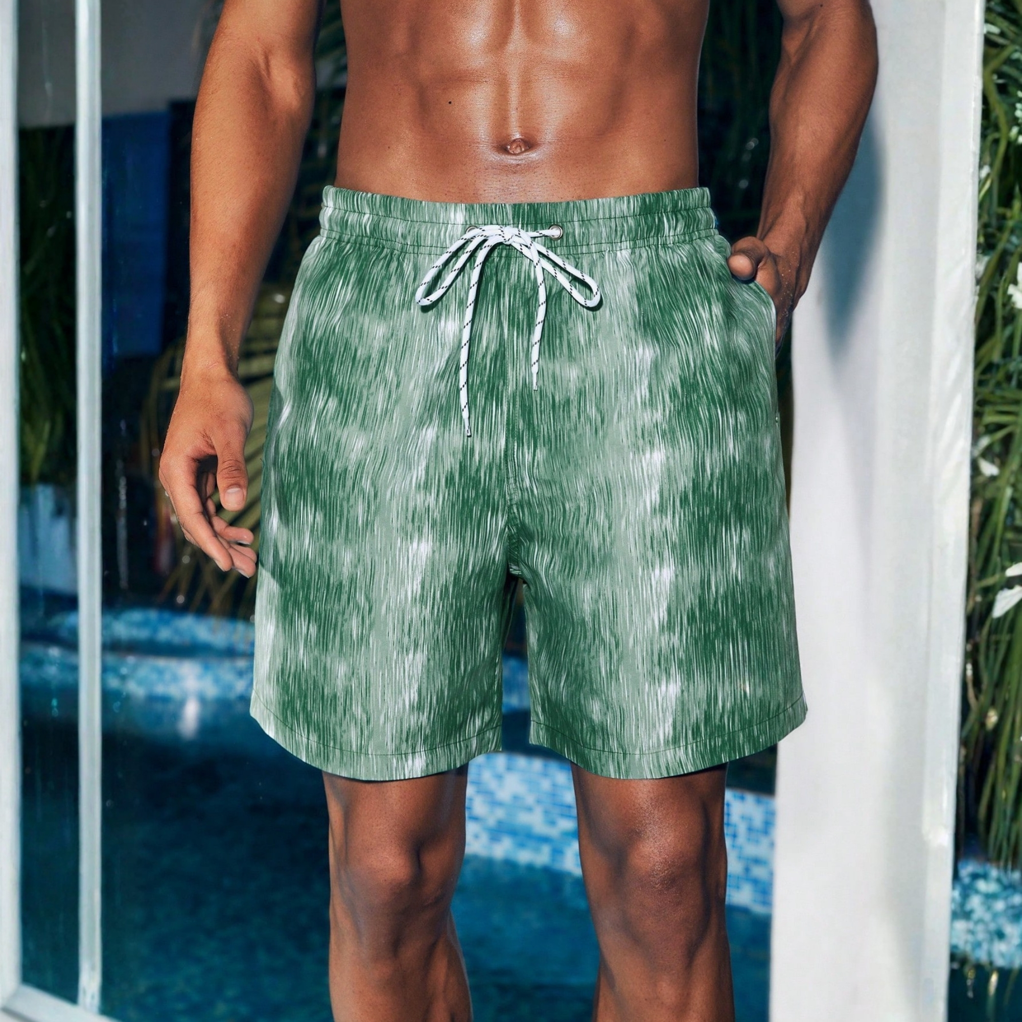  Loose Fit Casual Beach Shorts Couples Matching Swimwear